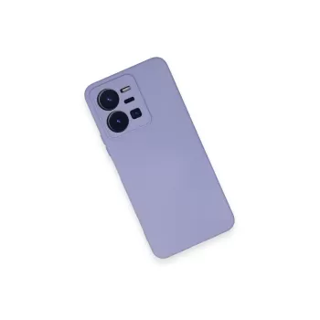 Newface Vivo Y35 Kılıf Nano içi Kadife Silikon - Lila