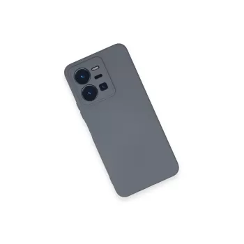 Newface Vivo Y35 Kılıf Nano içi Kadife Silikon - Gri