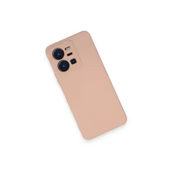 Newface Vivo Y35 Kılıf Nano içi Kadife Silikon - Pudra