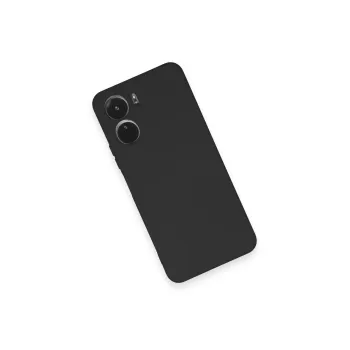 Newface Vivo Y16 Kılıf Nano içi Kadife Silikon - Siyah