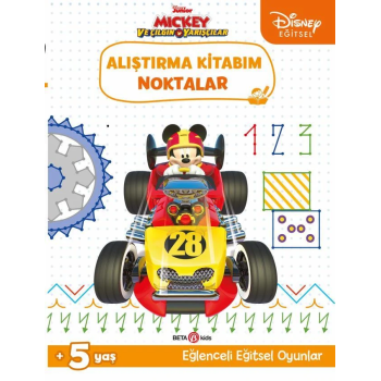 NessiWorld Eğitsel Mickey ve Çılgın Yarışçılar Alıştırma Kitabım Noktalar