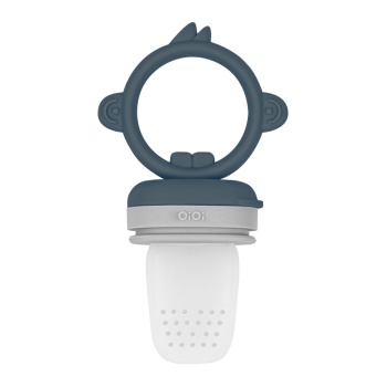 Silikon Püre Meyve Sebze Emziği Deep Blue / Powder Grey