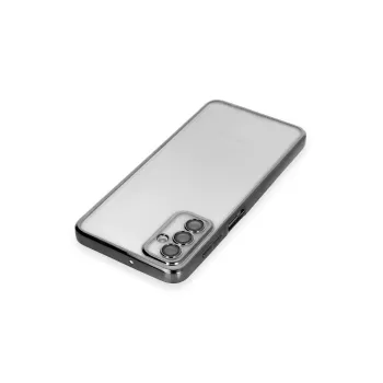 Newface Samsung Galaxy M23 Kılıf Razer Lensli Silikon - Siyah