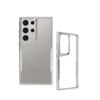 Newface Samsung Galaxy S25 Ultra Kılıf Boyi Silikon Kapak - Derin Mor