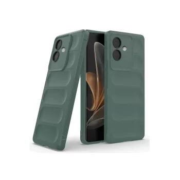 Newface Oppo A3 Kılıf Optimum Silikon - Koyu Yeşil