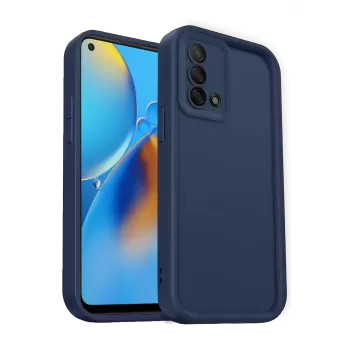 Newface Oppo A74 4G Kılıf Viera Silikon - Lacivert