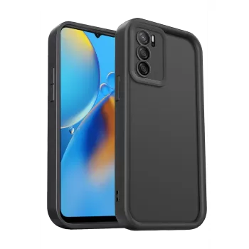 Newface Oppo A16 Kılıf Viera Silikon - Siyah