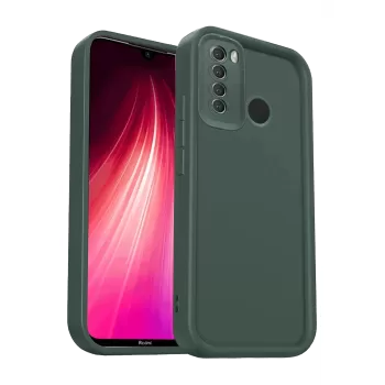 Newface Xiaomi Redmi Note 8 Kılıf Viera Silikon - Koyu Yeşil