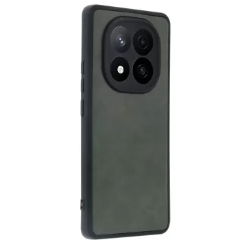 Newface Xiaomi Redmi Note 14 Pro 5G Kılıf Aras Deri Kapak - Koyu Yeşil