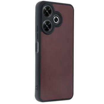 Newface Xiaomi Redmi 13 4G Kılıf Aras Deri Kapak - Bordo