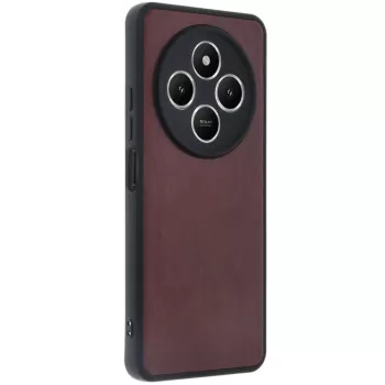 Newface Xiaomi Redmi 14C Kılıf Aras Deri Kapak - Bordo