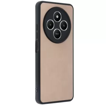 Newface Xiaomi Redmi 14C Kılıf Aras Deri Kapak - Pudra