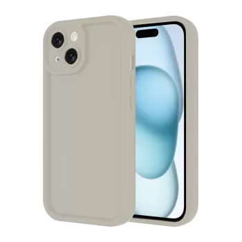 Newface iPhone 14 Kılıf Viera Silikon - Krem