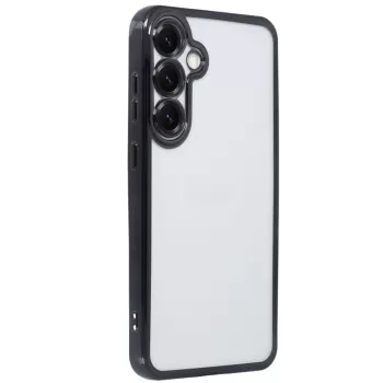 Newface Samsung Galaxy S25 Plus Kılıf Razer Lensli Silikon - Siyah