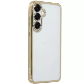 Newface Samsung Galaxy S25 Plus Kılıf Razer Lensli Silikon - Gold