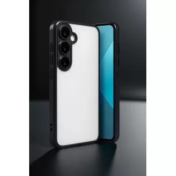 Newface Samsung Galaxy A24 4G Prime Kılıf Razer Lensli Silikon - Gümüş