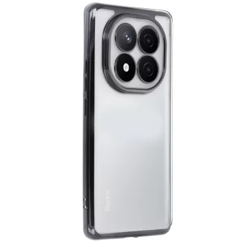 Newface Xiaomi Redmi Note 14 Pro Plus Kılıf Razer Lensli Silikon - Siyah