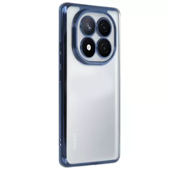 Newface Xiaomi Redmi Note 14 Pro Plus Kılıf Razer Lensli Silikon - Lacivert