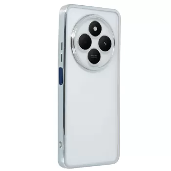 Newface Xiaomi Redmi 14C Kılıf Razer Lensli Silikon - Gümüş