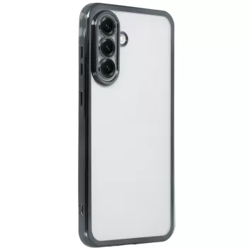 Newface Samsung Galaxy A56 Kılıf Razer Lensli Silikon - Siyah