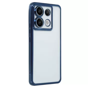 Newface Xiaomi Redmi Note 13 Pro 5G Kılıf Razer Lensli Silikon - Sierra Blue