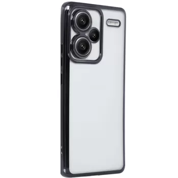 Newface Xiaomi Redmi Note 13 Pro Plus Kılıf Razer Lensli Silikon - Siyah