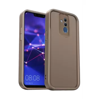 Newface Huawei Mate 20 Lite Kılıf Viera Silikon - Kahverengi