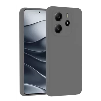 Newface Xiaomi Redmi Note 14 4G Kılıf First Silikon - Gri