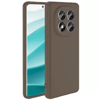 Newface Xiaomi Redmi Note 14 Pro 4G Kılıf First Silikon - Kahverengi