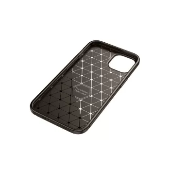 Newface iPhone 14 Kılıf Auto Focus Karbon Kapak - Kahverengi