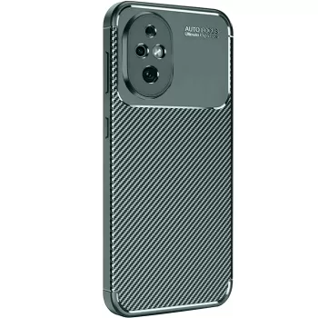 Newface Honor 200 Kılıf Auto Focus Karbon Kapak - Koyu Yeşil