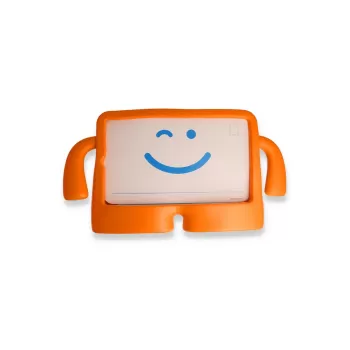 Newface Samsung Galaxy T500 Tab A7 10.4 Kılıf Karakter Tablet Silikon - Turuncu