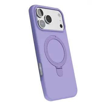 Newface Apple iPhone 17 Pro Regal Magsafe Standlı Kapak - Lila