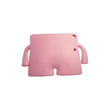 Newface Apple iPad Pro 13 (2024) Karakter Tablet Silikon - Açık Pembe