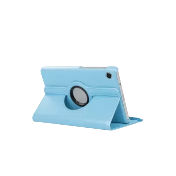Newface Samsung Galaxy Tab A11 360 Tablet Deri Kılıf - Turkuaz