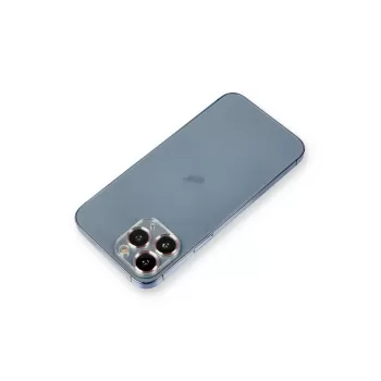 Newface iPhone 11 Pro Max Metal Kamera Lens Koruma Cam - Mor