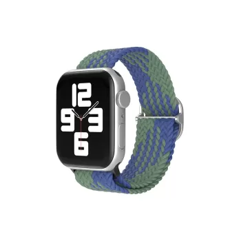 Newface Apple Watch 38mm Star Kordon - Yeşil-Lacivert
