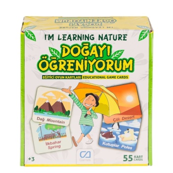 CAEGT-5053 Doğayı Öğreniyorum Eğitici Oyun Kartları -