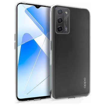 Ally OPPO A55 5G Kılıf Kamera Korumalı Ultra İnce Şeffaf Silikon Kılıf-(5775)