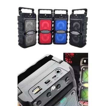 Bluetooth Hoparlör Çift Mikrofonlu Güçlü Ses Kaliteli Kesintisiz Kablosuz