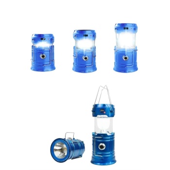 Solar Şarjlı Kamp Lambası Güneş Enerjili Kızaklı Kamp Feneri Çadır Feneri Led Işıldak