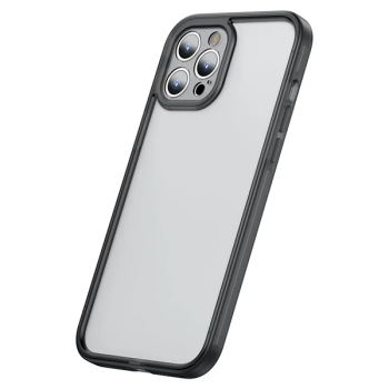 Baseus iPhone 12 Pro Max Kamera Lens Koruyuculu Frame Kılıf-(5775)