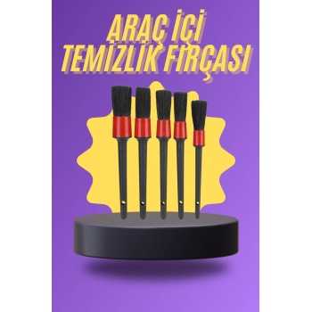 5 Parça Araç İçi Temizlik Fırçası Araç İçi-Dışı Temizleme Fırça Seti