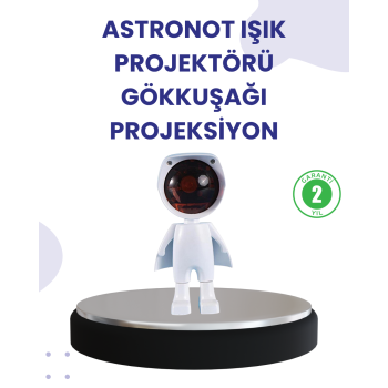 Dekoratif Gün Batımı Işığı – Astronot Figürlü