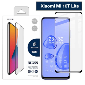 Dux Ducis Xiaomi Mi 10T Lite Tempered Cam Ekran Koruyucu 9D Full Kaplama-(5775)