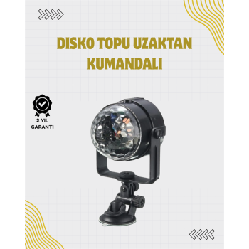 Uzaktan Kumandalı Ses Kontrollü LED Disko Işığı - Parti ve Kulüpler İçin