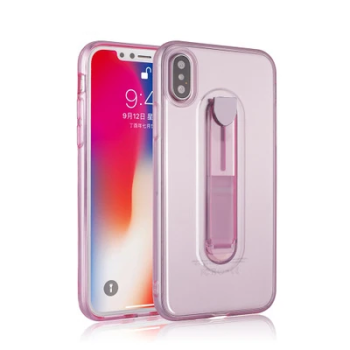 İphone X Xs Selfie Yüzüklü Şeffaf Silikon Kılıf-(5775)