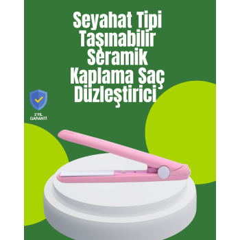 Yüzer Plakalı Kompakt Bukle Maşası – Elastik Tutuculu Saç Dostu Profesyonel Tasarım