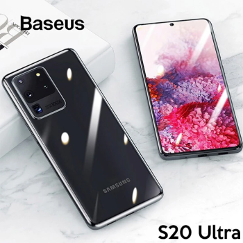 Baseus Simple Case Samsung Galaxy S20Ultra Şeffaf Silikon Kılıf-(5775)