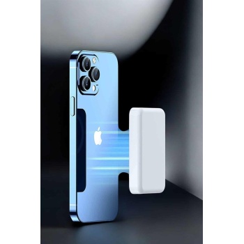 5000 Mah İOS Uyumlu Magsafe Kablosuz Şarj Hızlı Şarj Desteği